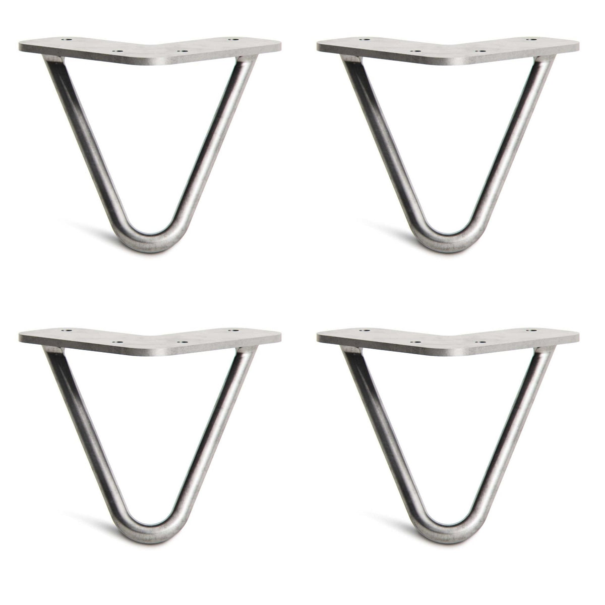 metal dresser feet 6 Inch Metal Furniture Legs Heavy Duty Triangle Furniture 6"-Set of 4 Silver