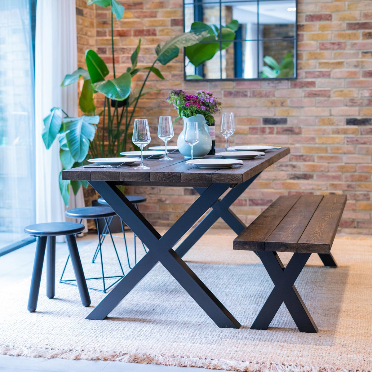 Chunky X-Frame Industrial legs