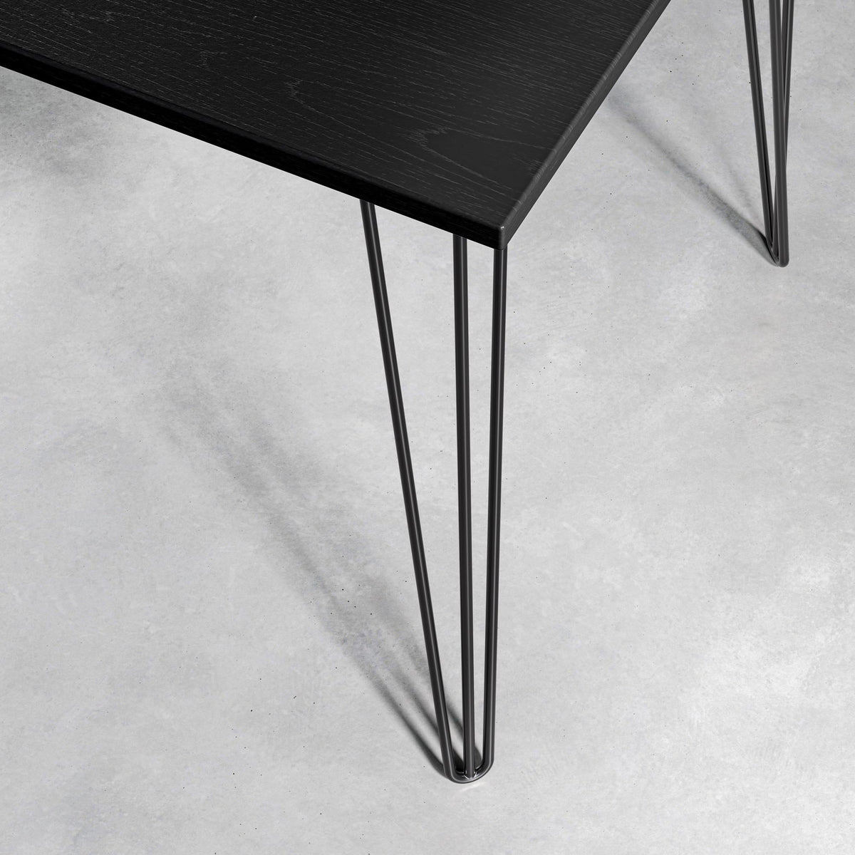 Black Ash Hairpin Table