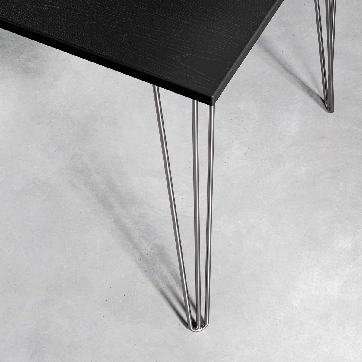 Black Ash Hairpin Table