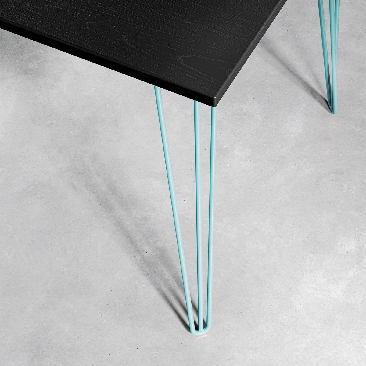 Black Ash Hairpin Table