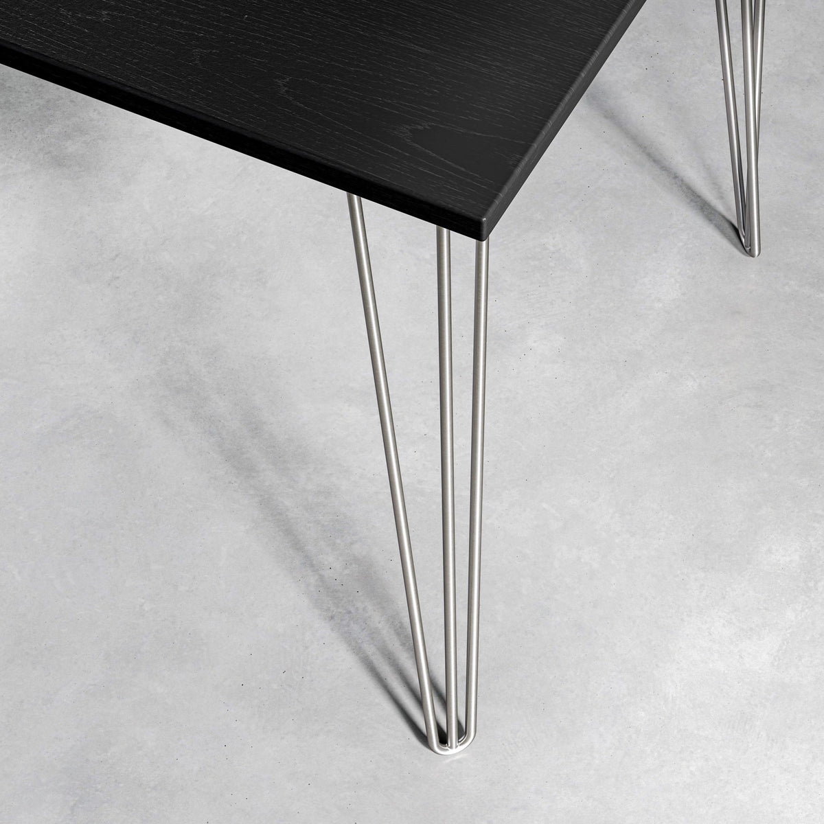 Black Ash Hairpin Table