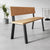 Industrial Back Bench-Black--The Hairpin Leg Co.
