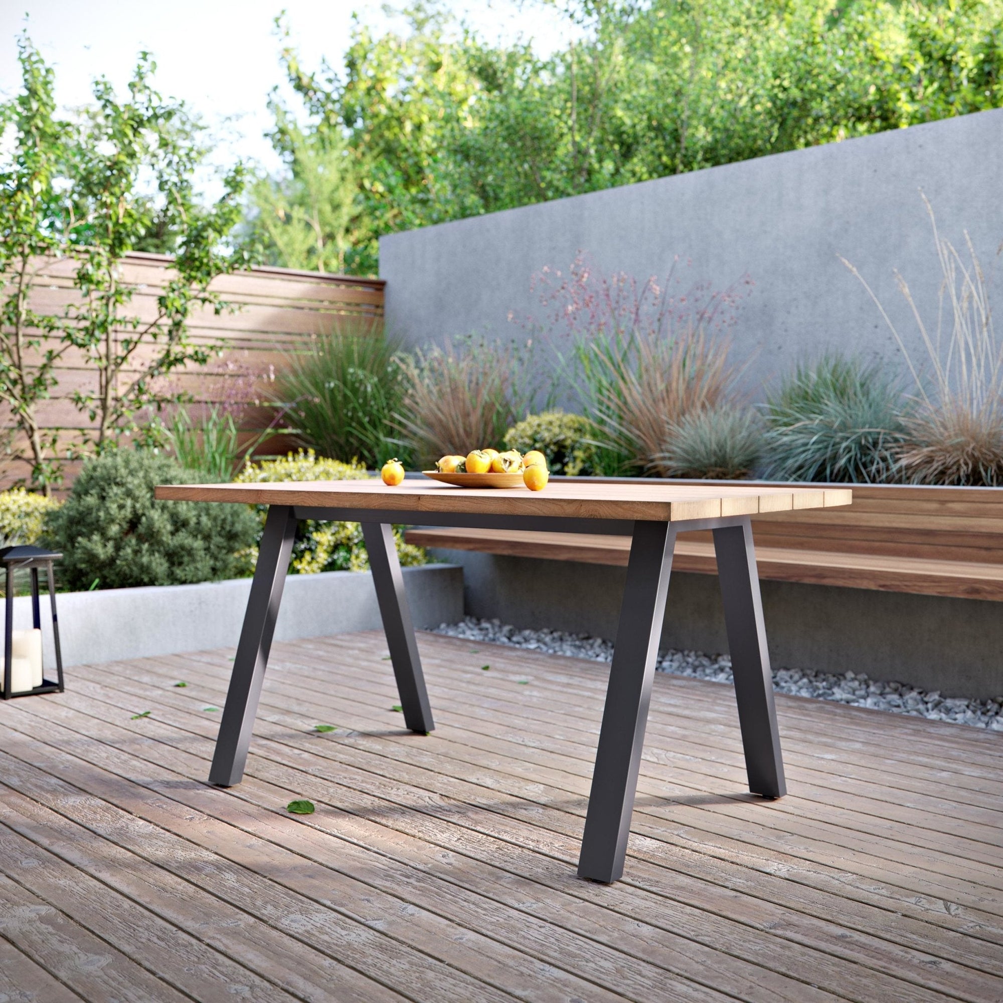 Outdoor Quad Frame-Table Wide (H71cm x W78cm)-180cm-The Hairpin Leg Co.