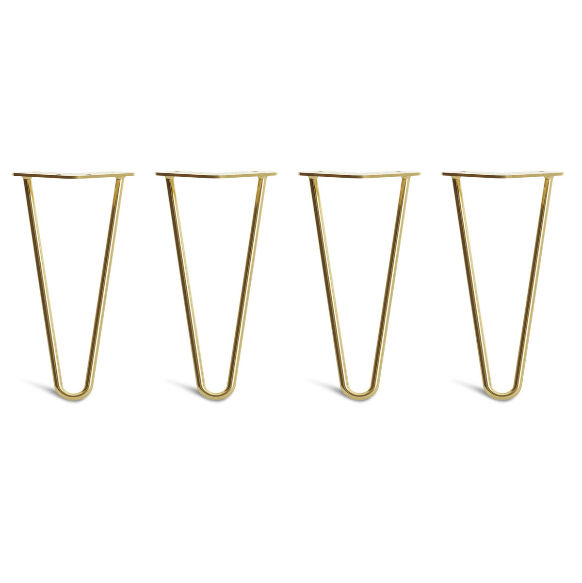Satin Brass Hairpin Legs