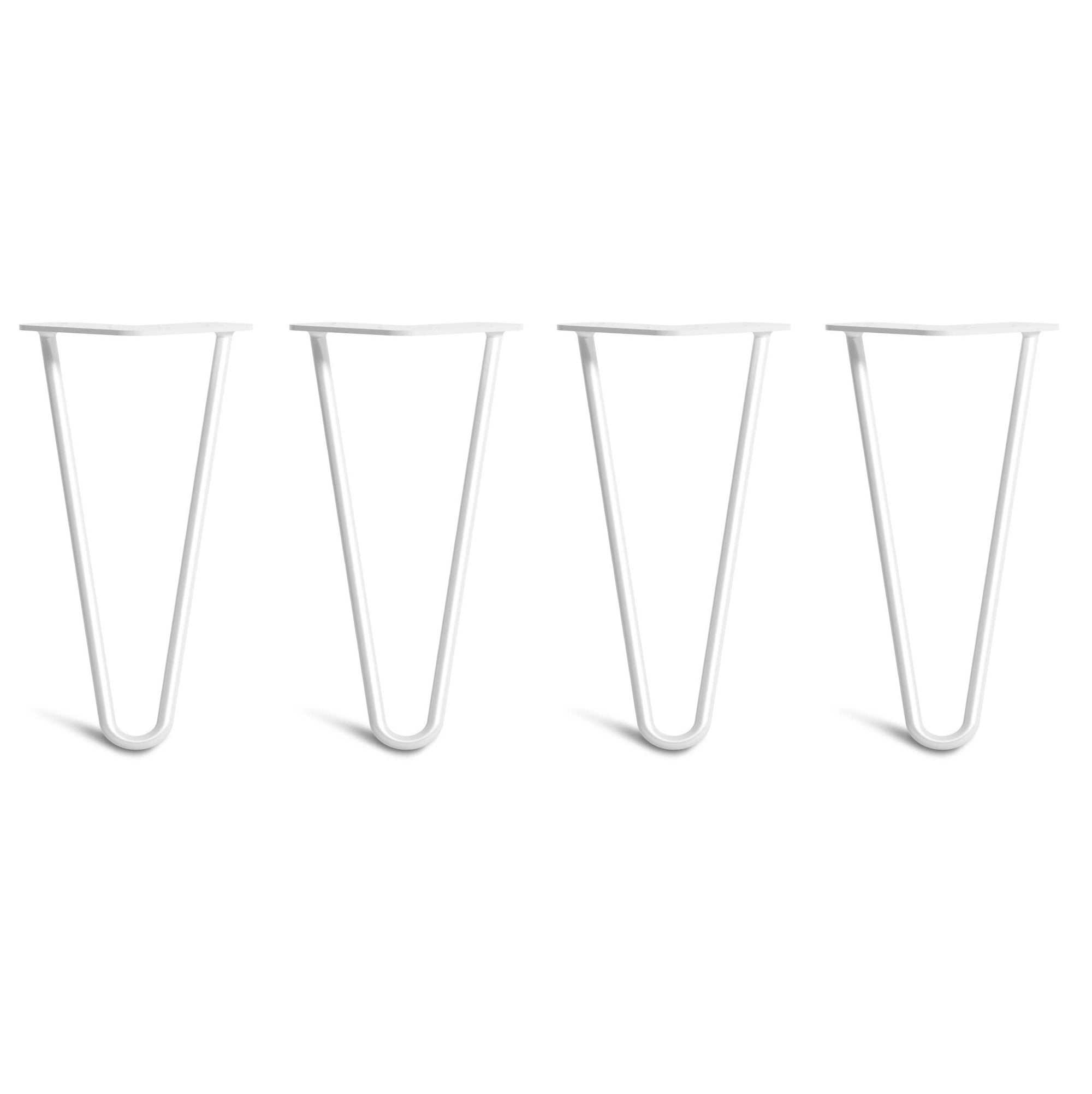 Hairpin Metal Table Legs (White Colour) Steel Furniture Legs