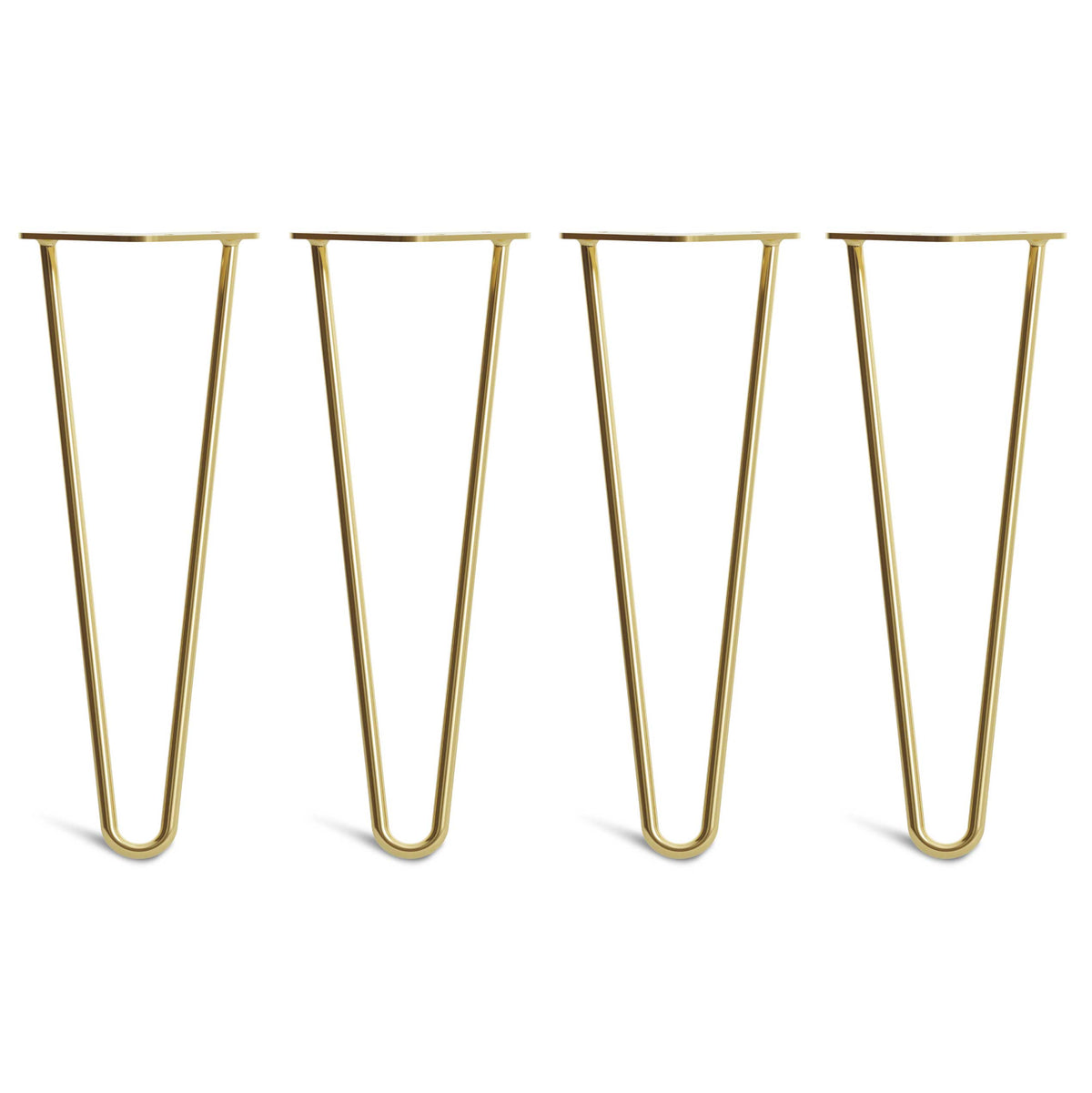 Satin Brass Hairpin Legs