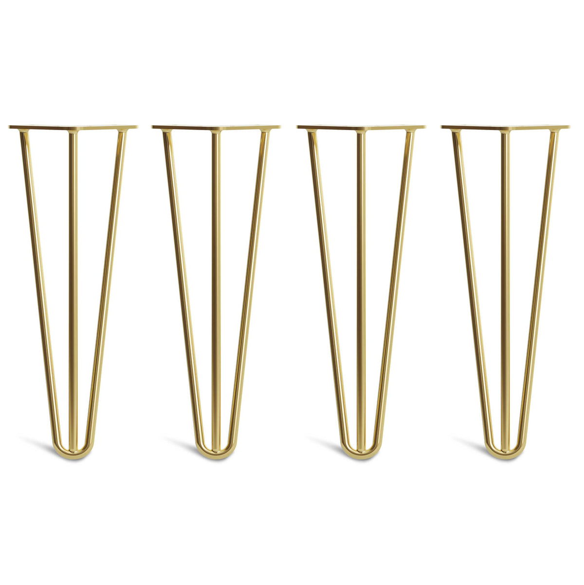 Satin Brass Hairpin Legs