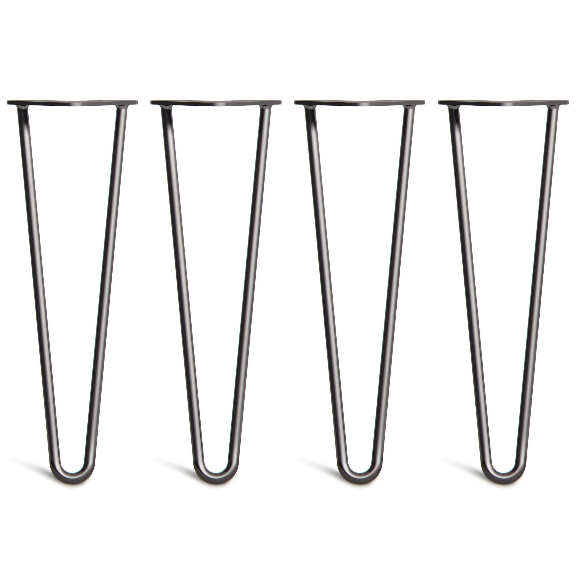 Black Table Legs (Hairpin) Metal, Robust, Handmade