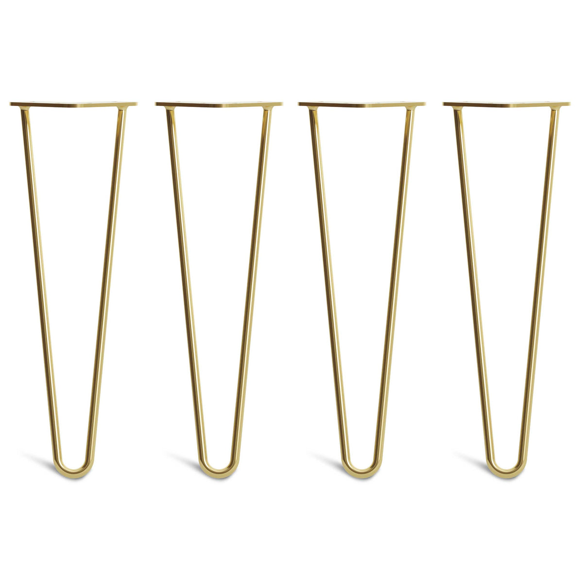 Satin Brass Hairpin Legs