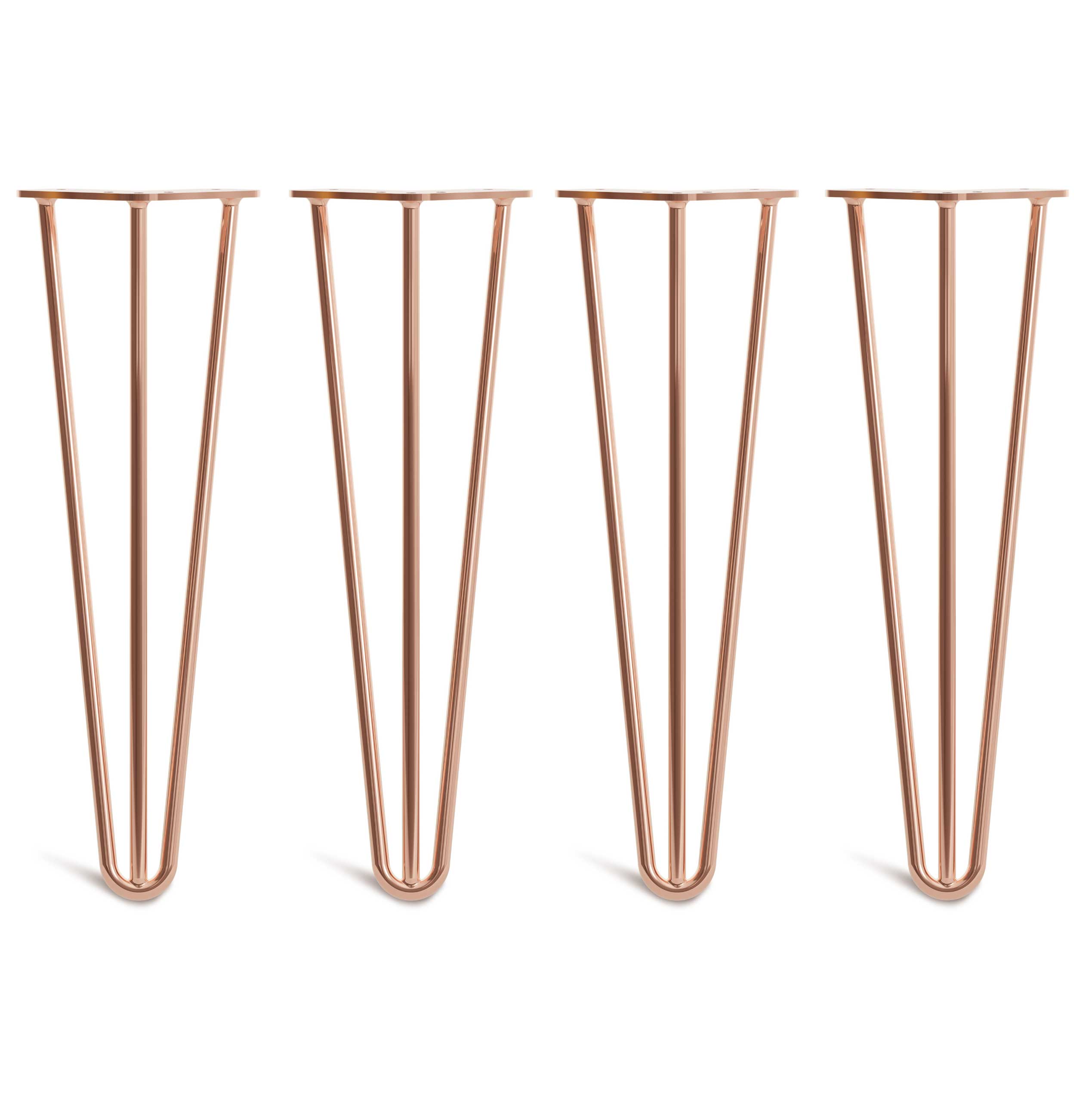 Copper Hairpin Legs 16inch Bench 3 Rod 3 8 Classic