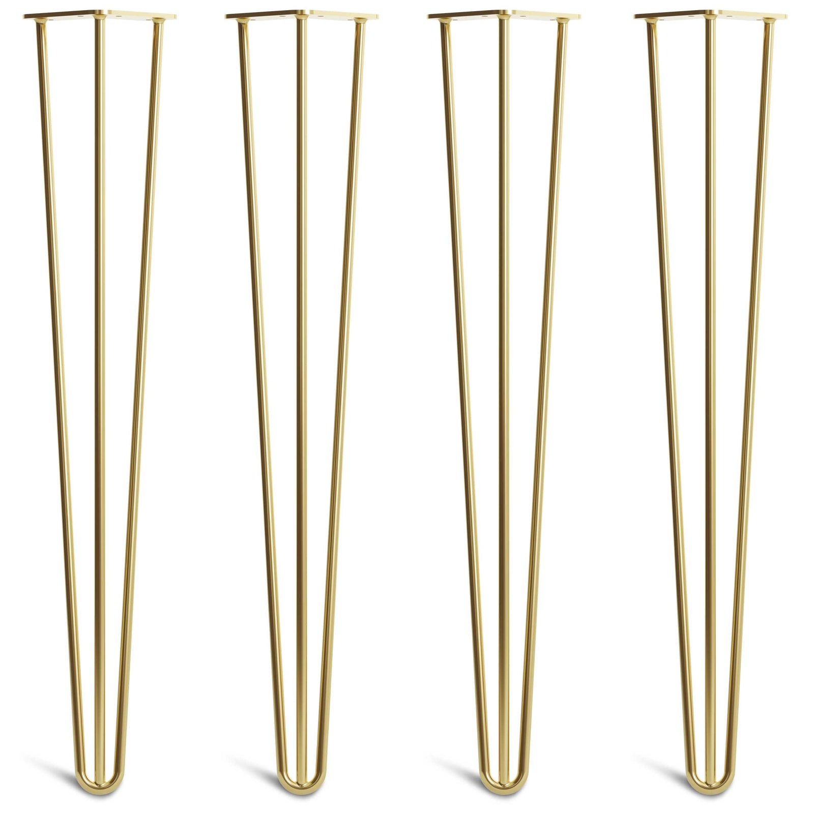 Satin Brass Hairpin Legs