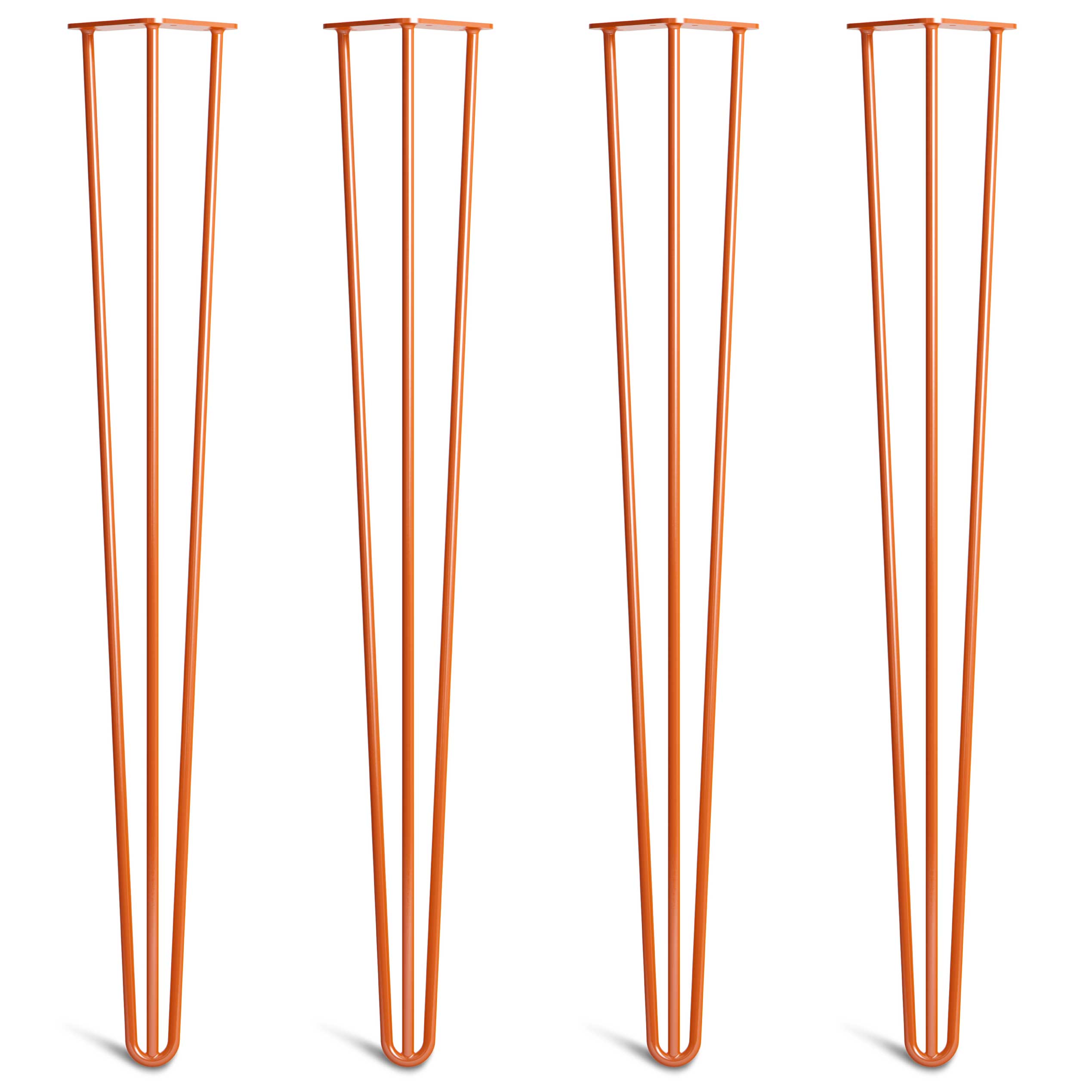 Metal Hairpin Legs Orange Colour 4 40 Sizes Available