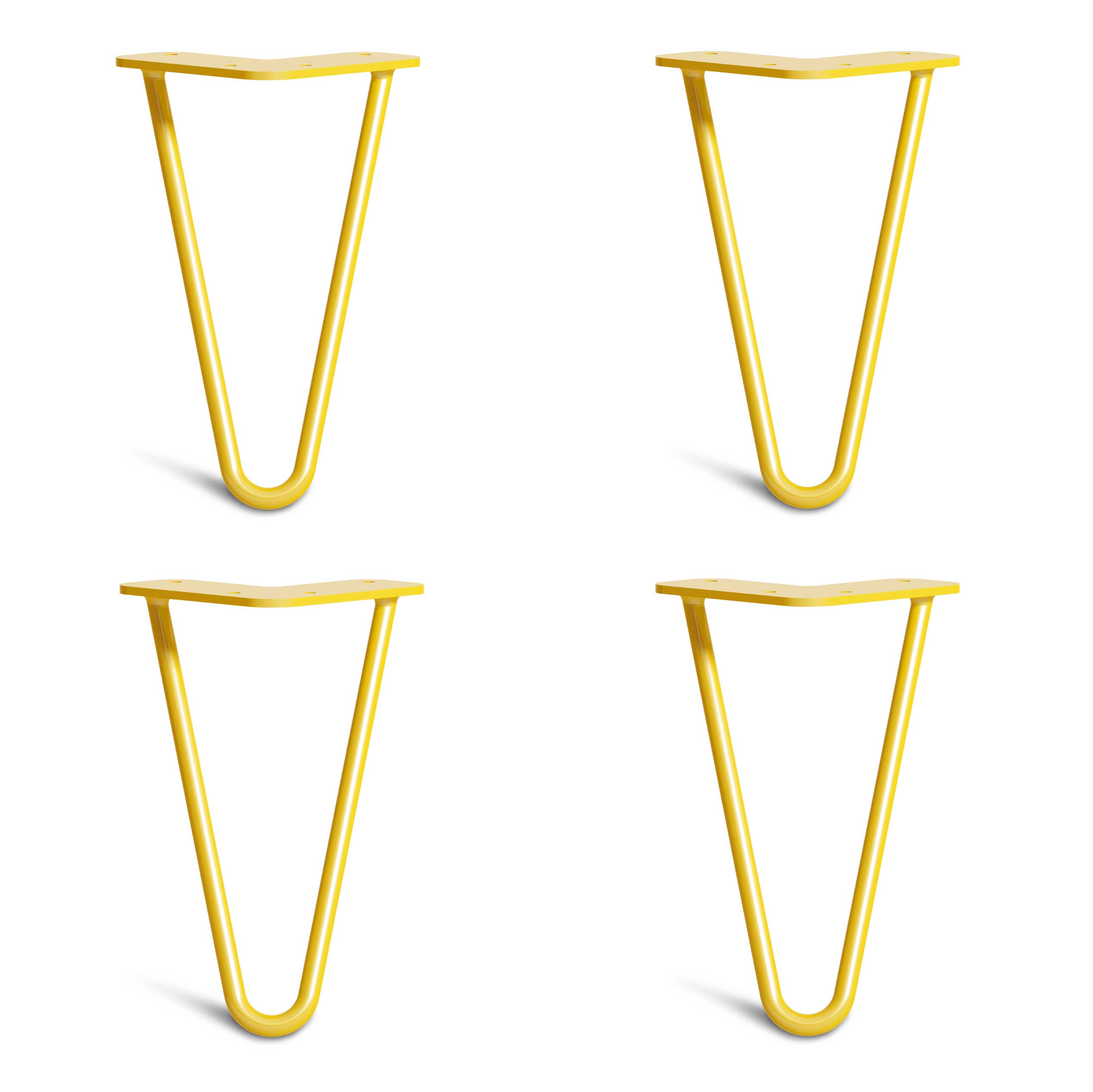 Hairpin Metal Table Legs (Yellow Colour)
