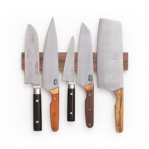 Magnetic Wooden Knife Rack (12 inch Walnut)