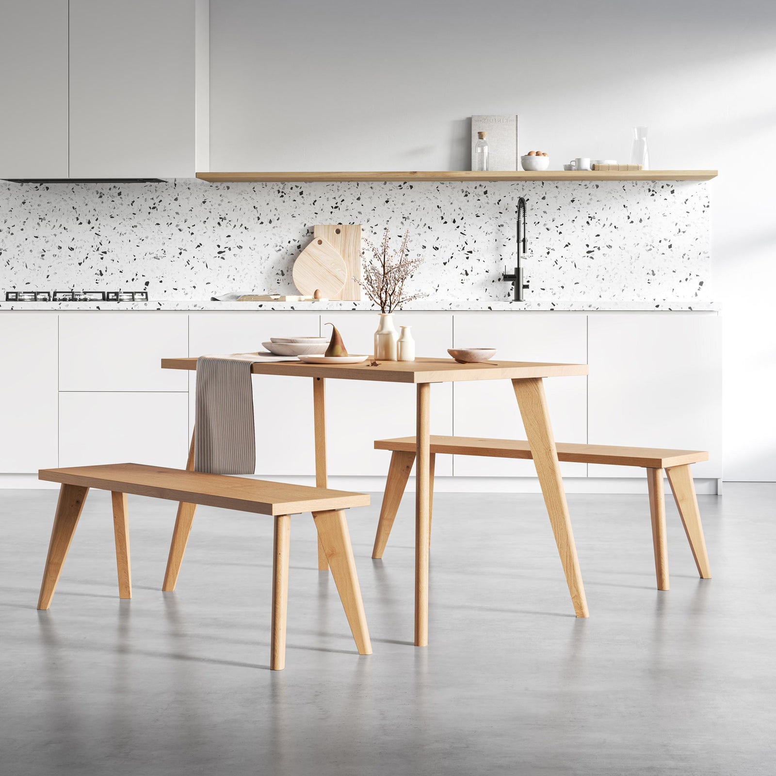 Tapered Oak Table Legs