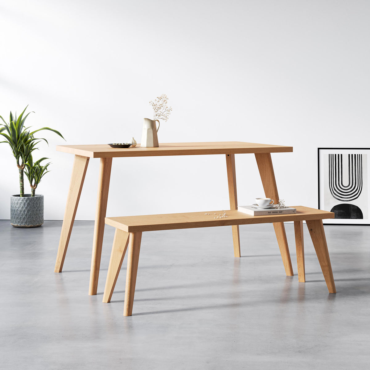 Tapered Oak Table Legs