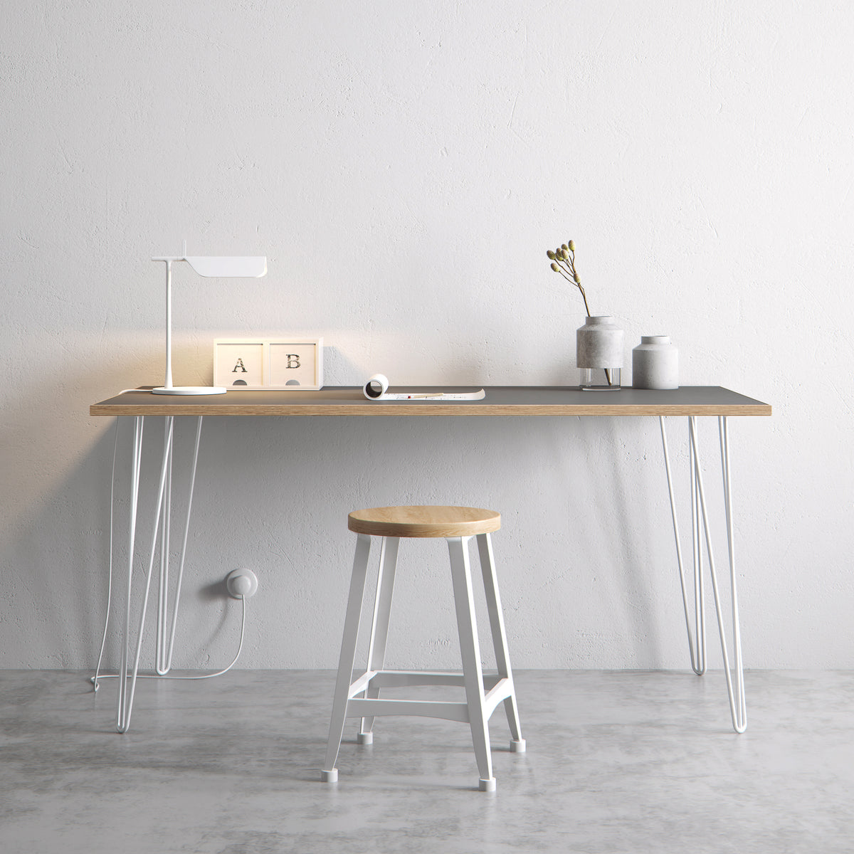 Hairpin Table (Grey)