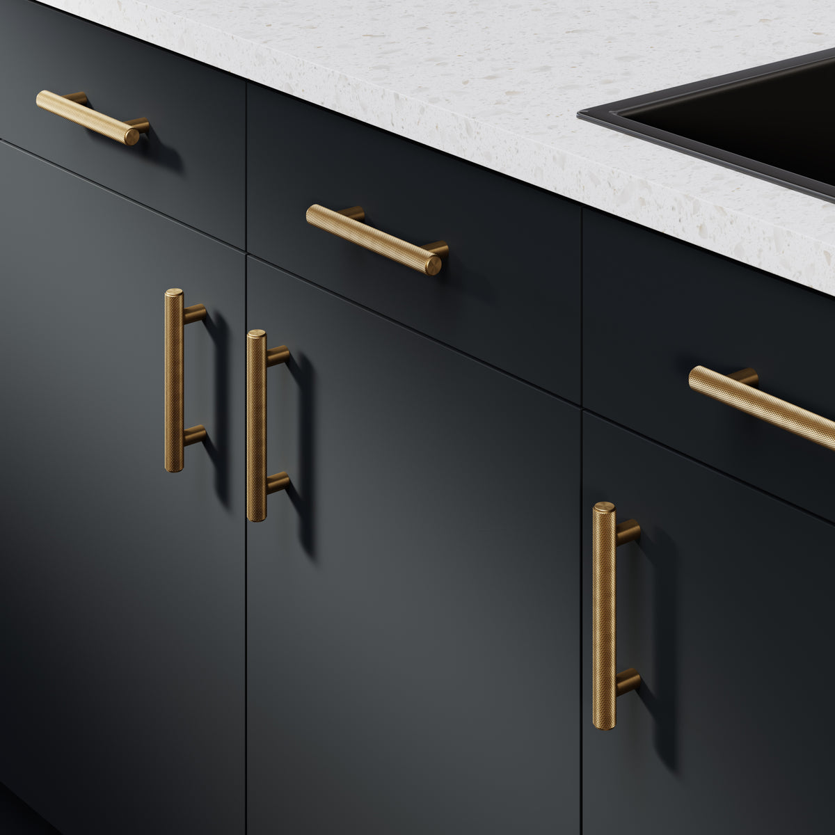 Knurl 15mm Pull Handle