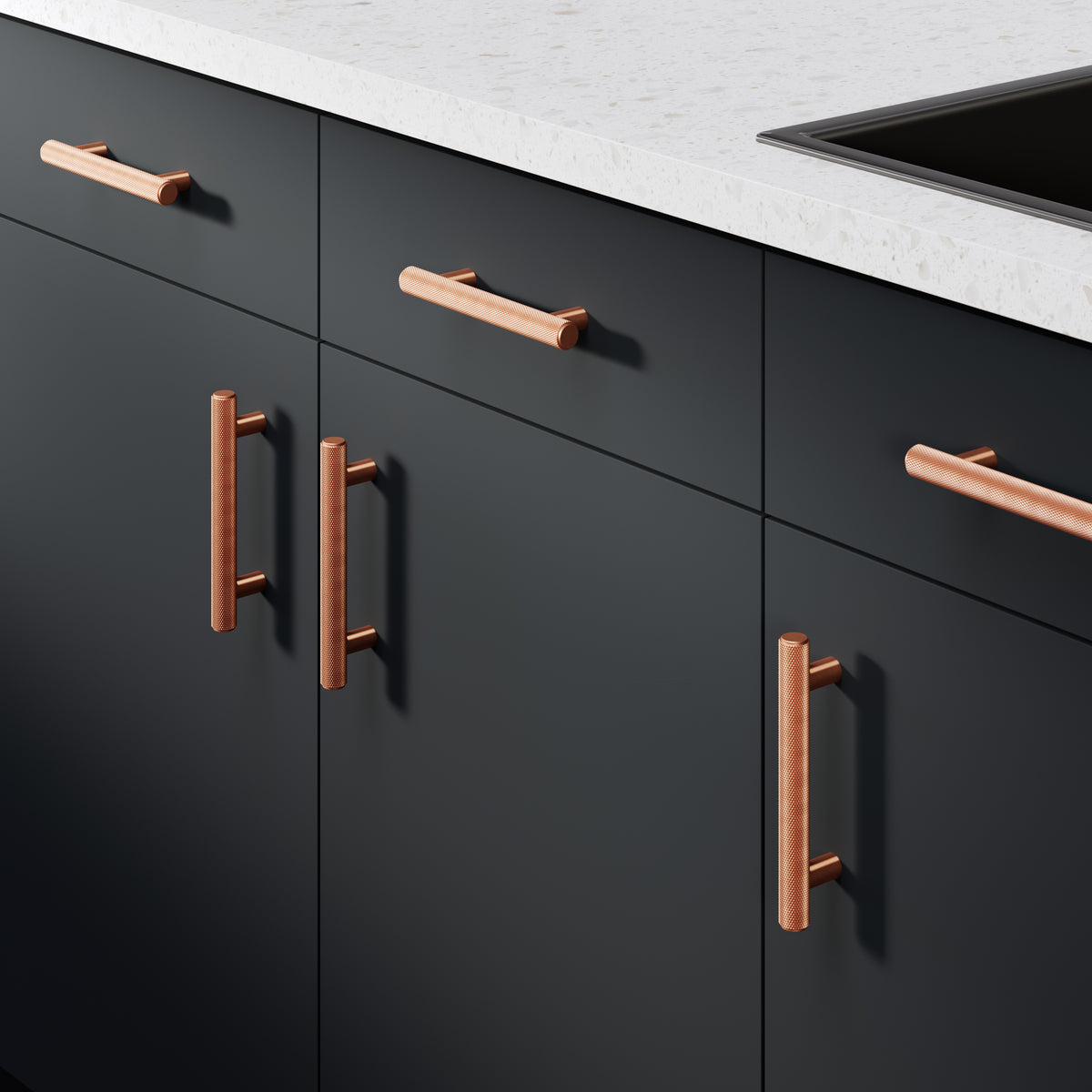 Knurl 15mm Pull Handle