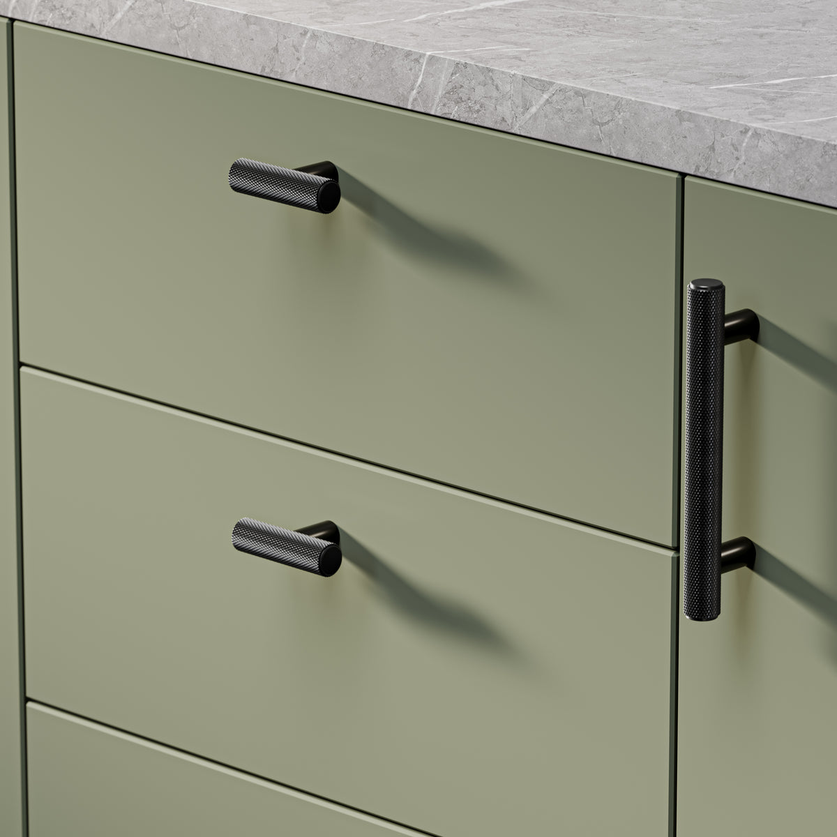 Knurl 15mm Pull Handle