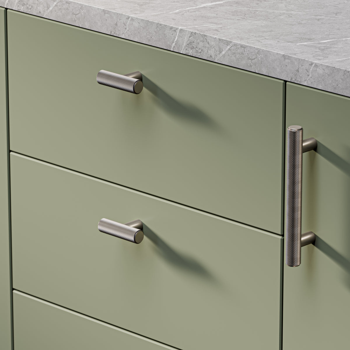 Knurl 15mm Pull Handle