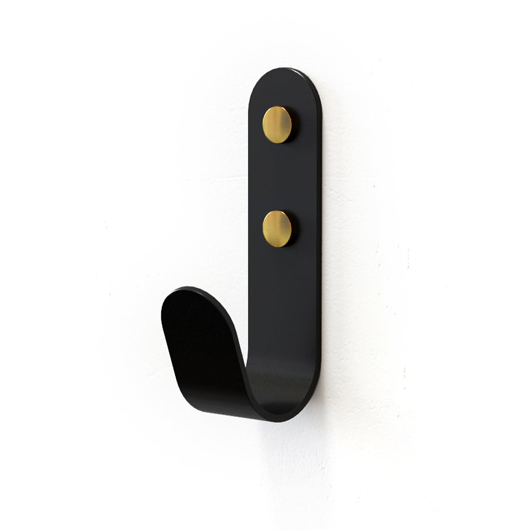 J Wall Hooks - Black / Brass