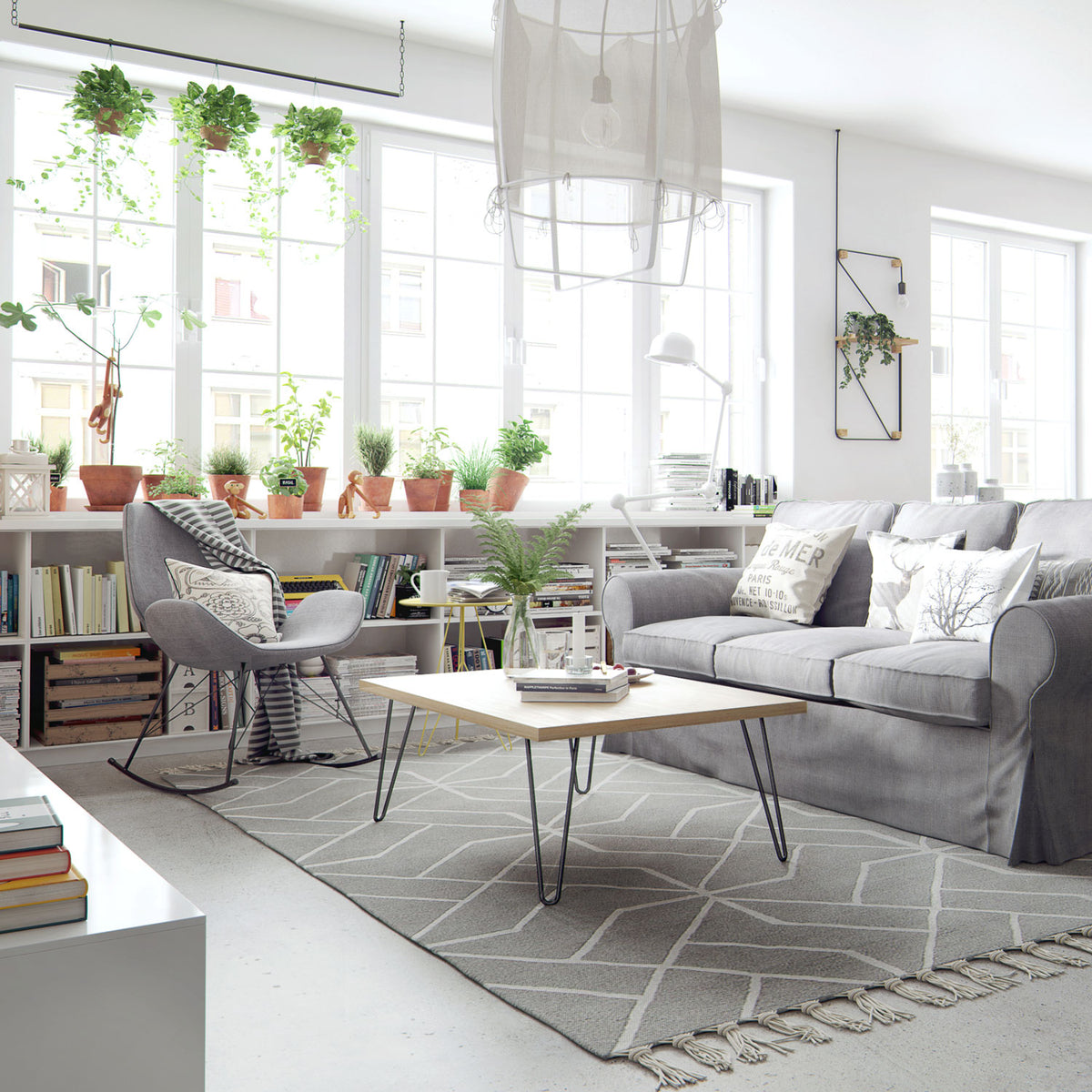 Clear Coat Hairpin Legs