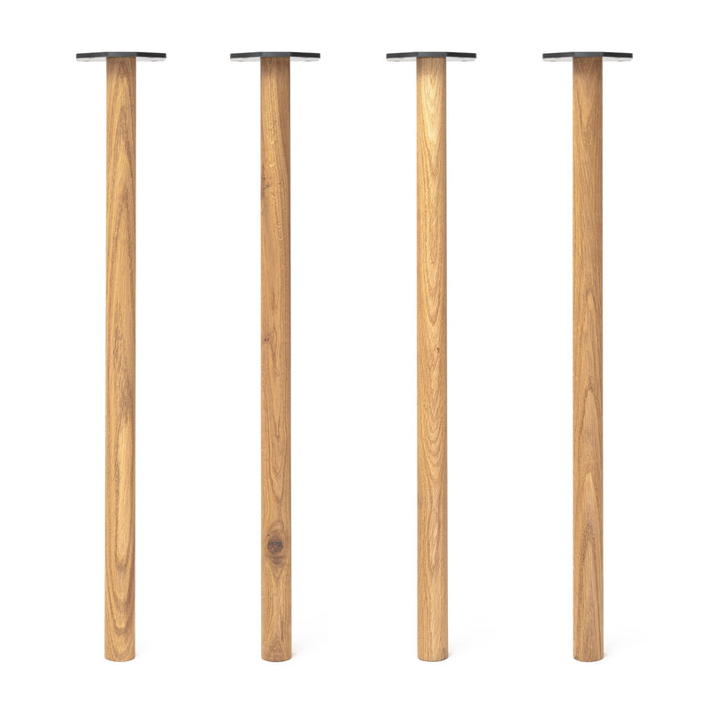 Solid Oak Table Legs The Hairpin Leg Co.